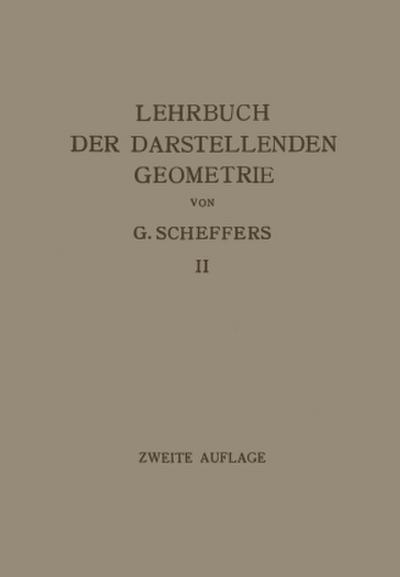 Lehrbuch der Darstellenden Geometrie