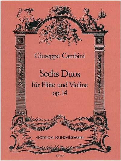 6 Duos op.14für Flöte und Violine