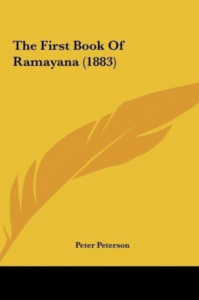 The First Book Of Ramayana (1883)
