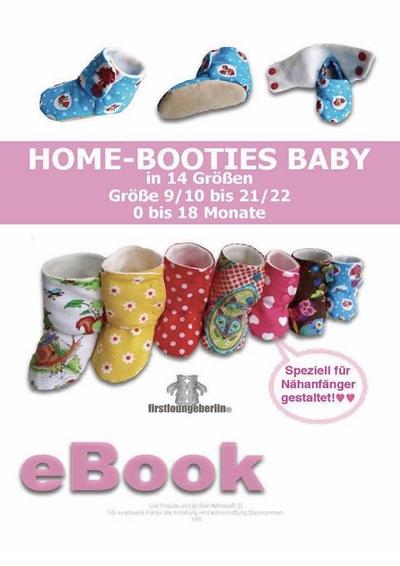 Home-Booties Baby Schnittmuster für Gr. 9 bis 22 von firstloungeberlin
