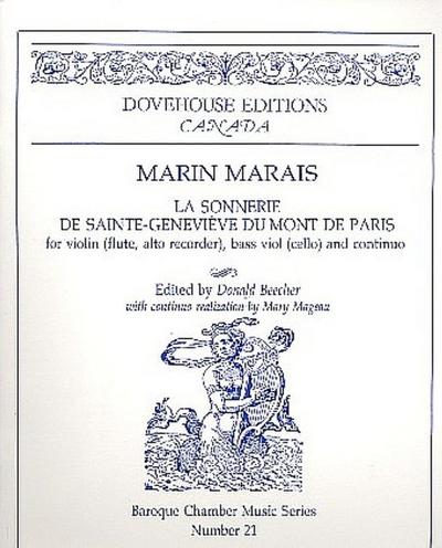 La sonnerie de Sainte-Geneviève du Mont de Parisfor violin (flute/alto recorder). bass viol (cello) and Bc