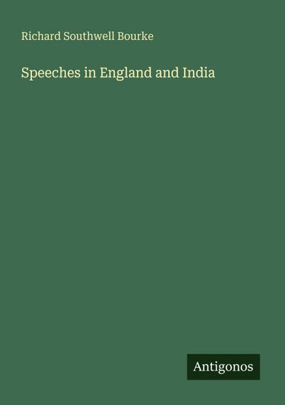 Speeches in England and India