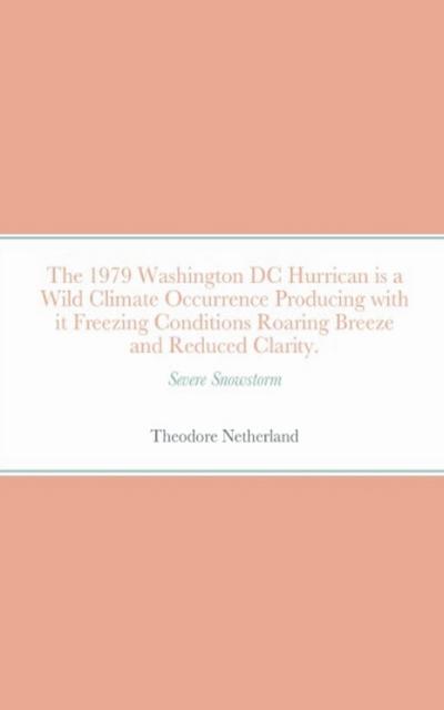 The 1979 Washington DC Hurrican is a Wild Climate Occurrence Producing with it Freezing Conditions Roaring Breeze and Reduced Clarity.