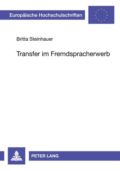 Transfer im Fremdspracherwerb