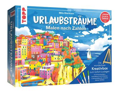 Die wunderbare Kreativbox Malen nach Zahlen - Urlaubsträume