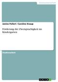 Förderung der Zweisprachigkeit im Kindergarten