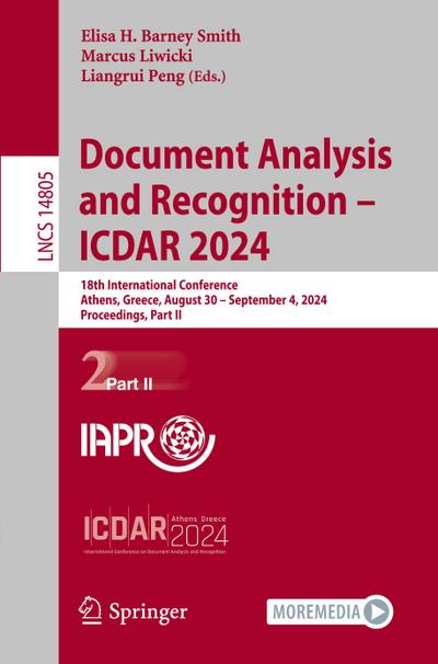 Document Analysis and Recognition - ICDAR 2024