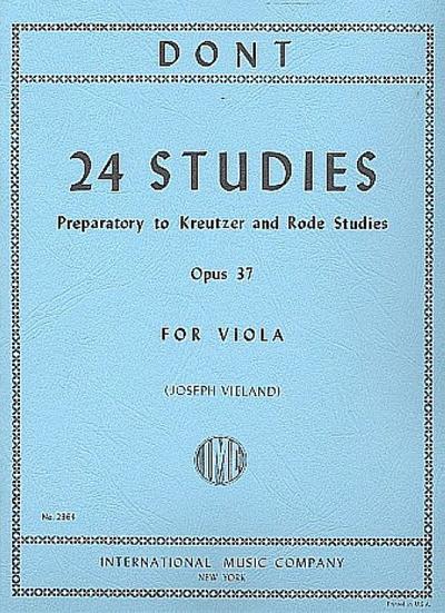 24 Studies op.37for viola