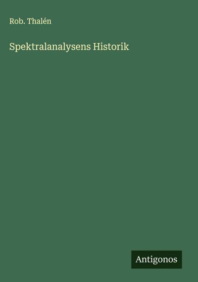 Spektralanalysens Historik