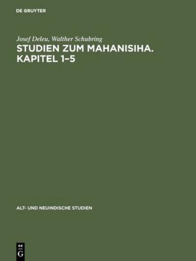 Studien zum Mahanisiha. Kapitel 1-5