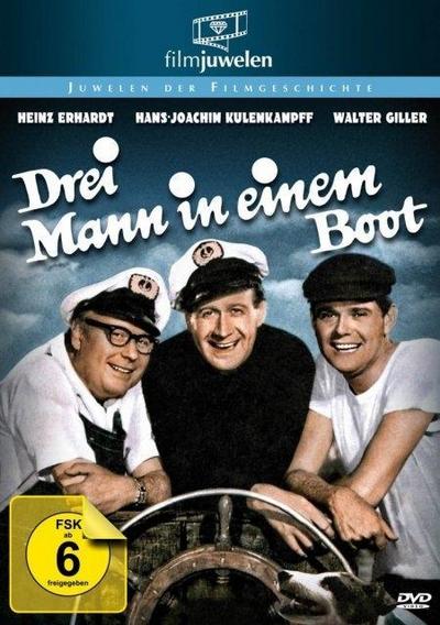 Drei Mann in einem Boot