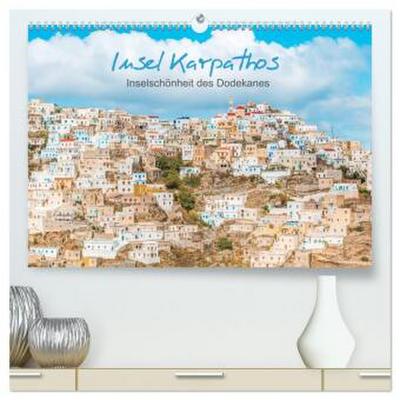 Insel Karpathos - Inselschönheit des Dodekanes (hochwertiger Premium Wandkalender 2026 DIN A2 quer), Kunstdruck in Hochglanz