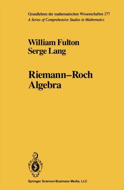 Riemann-Roch Algebra
