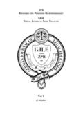 German Journal of Legal Education - 2014 - Vol. 1