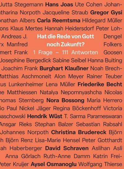 Hat die Rede von Gott noch Zukunft?