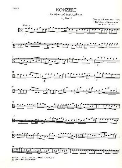 Concerto C-Dur op.7,12für Oboe und Streichorchester