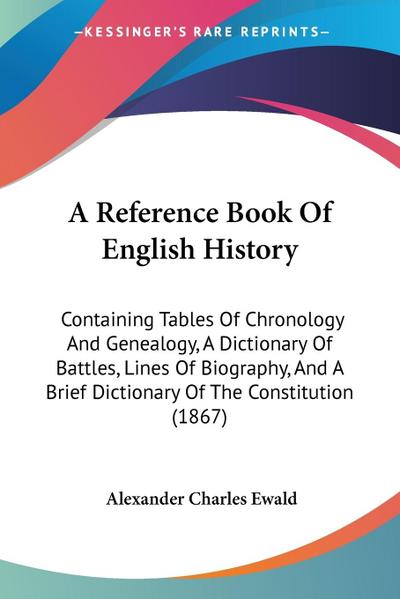 A Reference Book Of English History