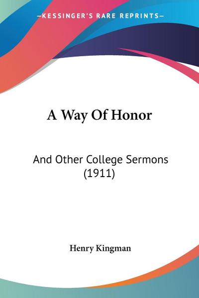 A Way Of Honor
