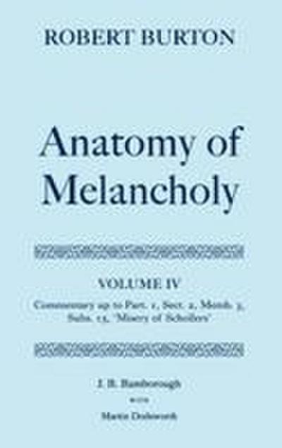 The Anatomy of Melancholy