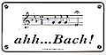 Aufkleber ahh...Bach