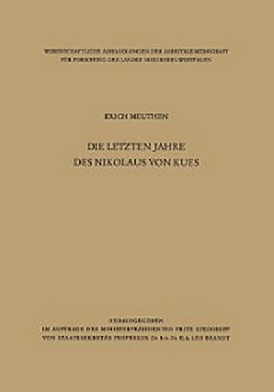 Die letzten Jahre des Nikolaus von Kues