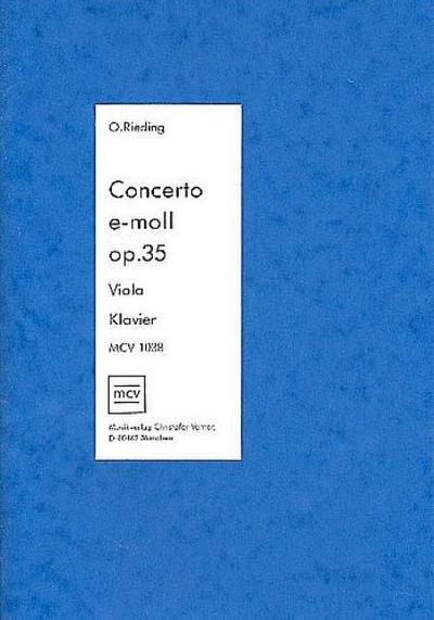 Concerto e-Moll op.35für Viola und Klavier