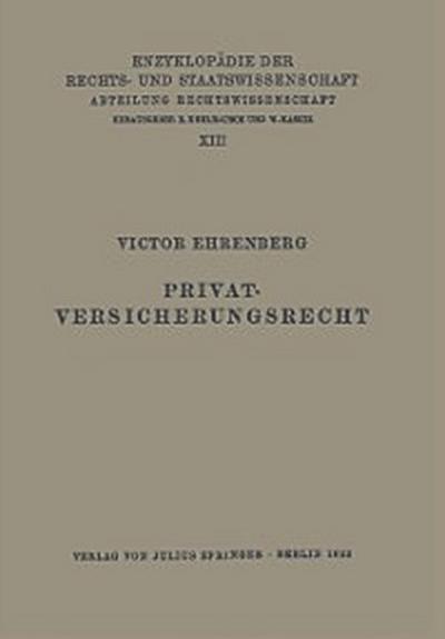 Privatversicherungsrecht