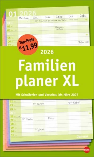 Basic Familienplaner XL 2026