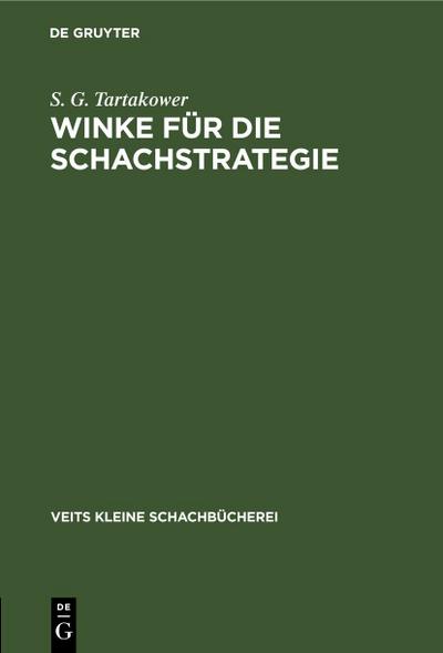 Winke für die Schachstrategie