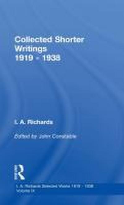 Collected Shorter Writings V9
