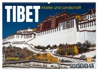 Tibet - Kloster und Landschaft (Wandkalender 2026 DIN A2 quer), CALVENDO Monatskalender