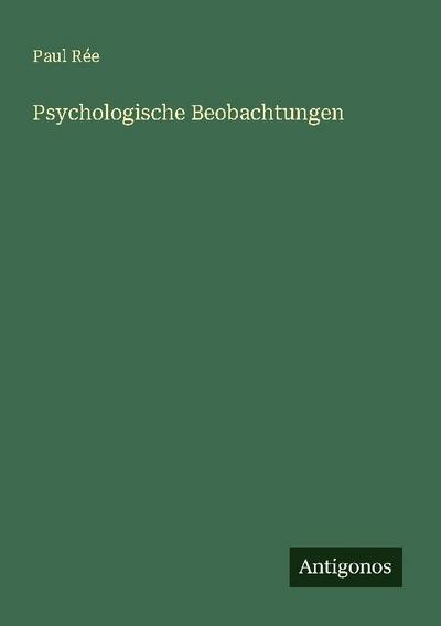 Psychologische Beobachtungen