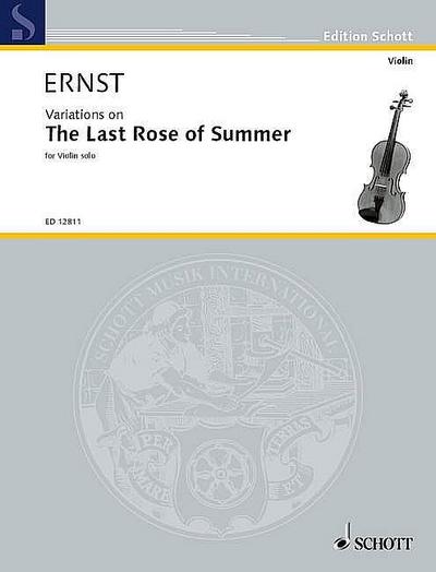 Variations on The last Rose of Summerfür Violine und Klavier