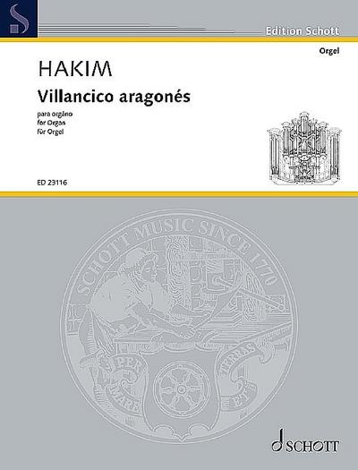 Villancico aragonésfür Orgel