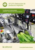 Elaboración de productos vegetales. INAV0109