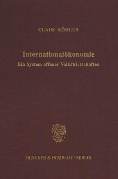 Internationalökonomie.