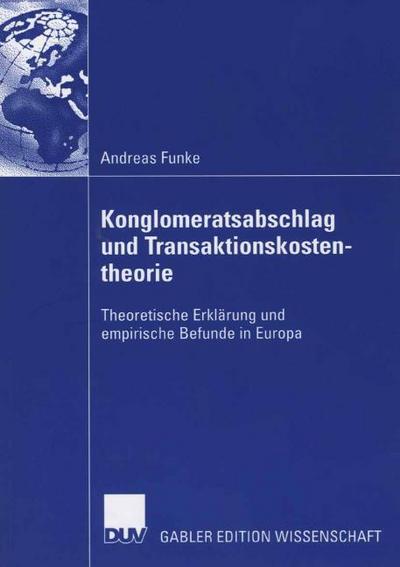 Konglomeratsabschlag und Transaktionskostentheorie