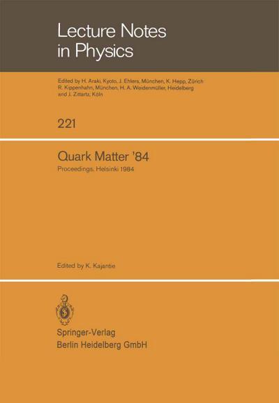 Quark Matter ’84