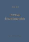 Heuristische Entscheidungsmodelle
