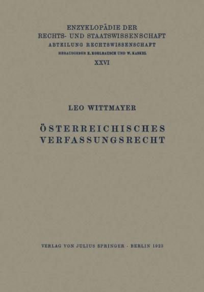 Österreichisches Verfassungsrecht