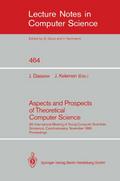 Aspects and Prospects of Theoretical Computer Scie