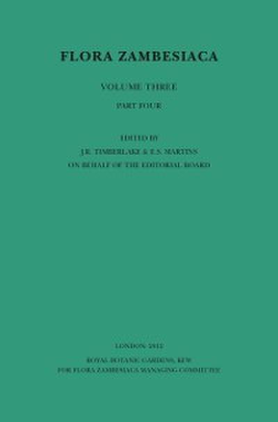 Flora Zambesiaca Volume 3 Part 4: Papilionoideae