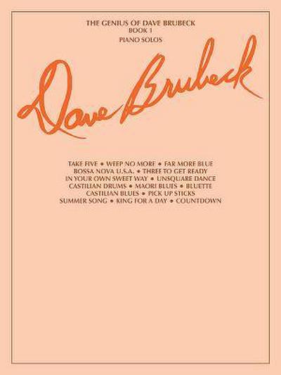 The Genius of Dave Brubeck, Bk 1