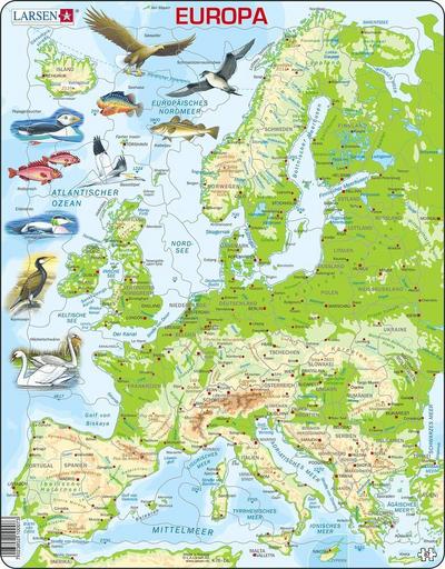 Europa (physisch) (Kinderpuzzle)
