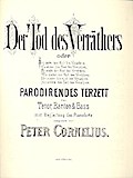Der Tod des Verräthersfür Tenor, Bariton, Bass und Klavier