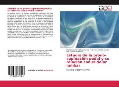 Estudio de la prono-supinación podal y su relación con el dolor lumbar