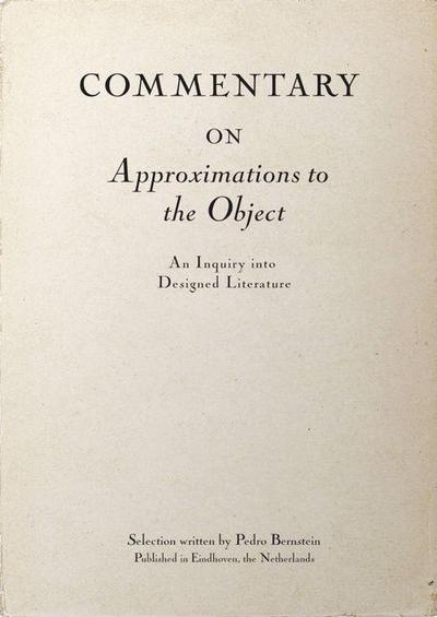 Commentary on Approximations to the Object