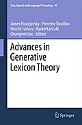 Advances in Generative Lexicon Theory