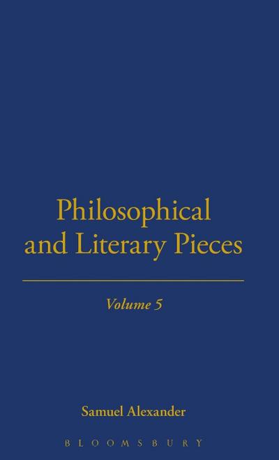 Philosophical And Literary Pieces