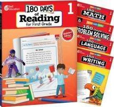 180 Days(tm) Reading, Math, Language, Writing, & Problem Solving for Grade 1: 5-Book Set